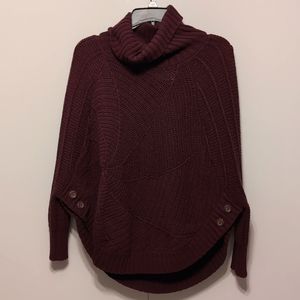 Angel of the North Women's Turtleneck Batwing Sleeves Sweater Size Small